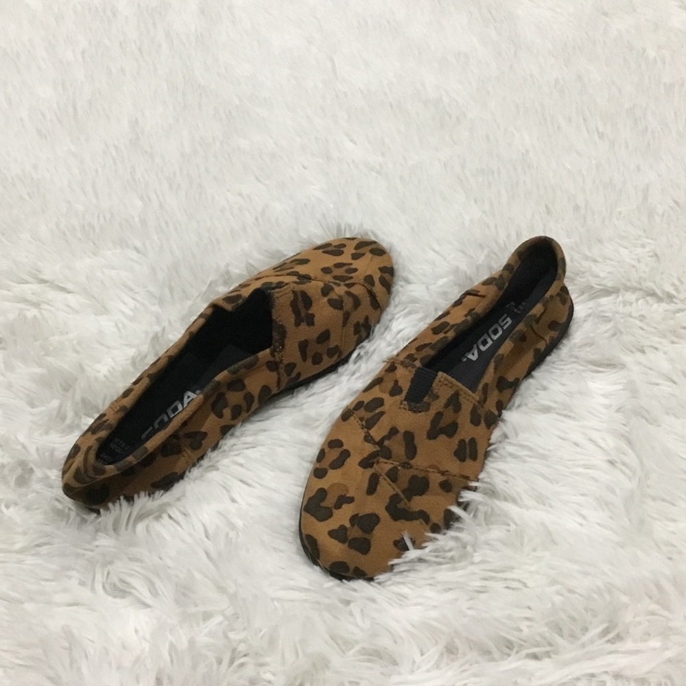 Leopard Print Slip Ons